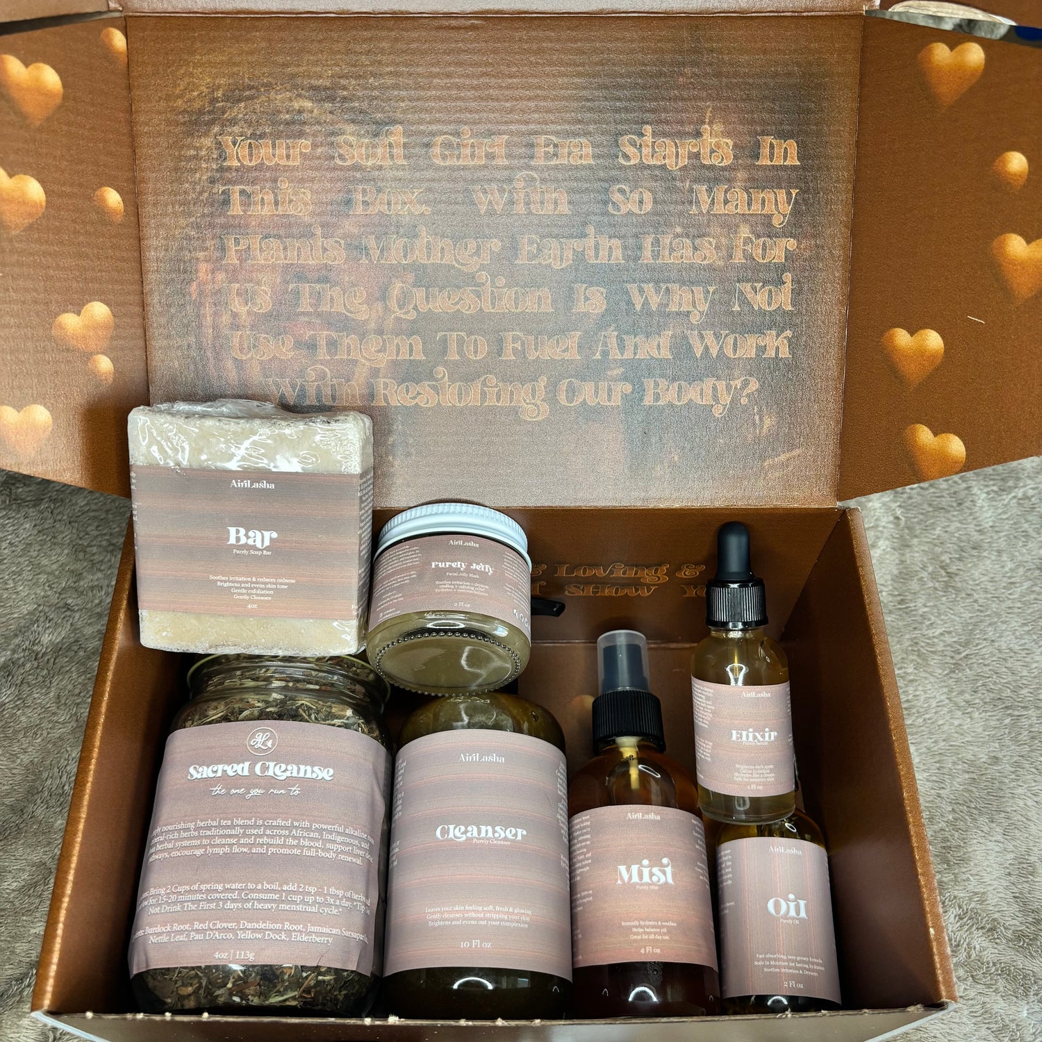 sacred care kit herbal teas skincare and detox system for glowing skin wellness