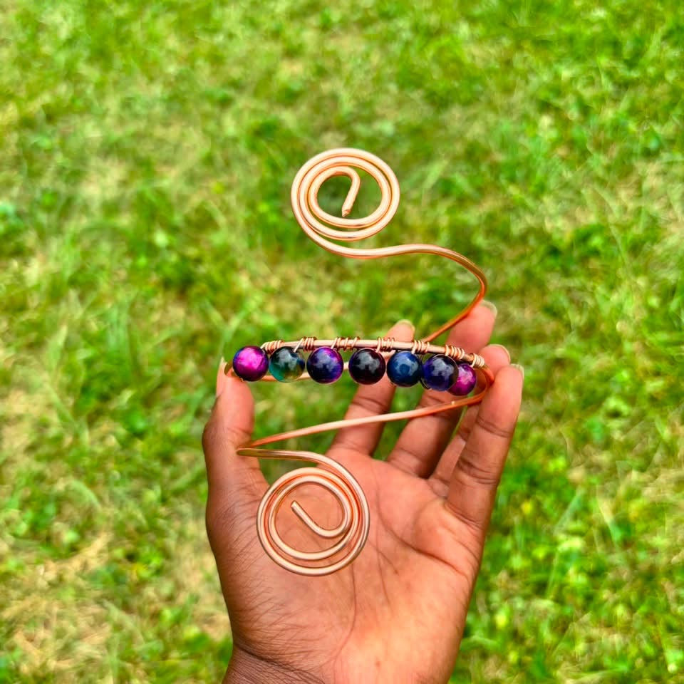 Aurora Tigers Eye Arm Cuff