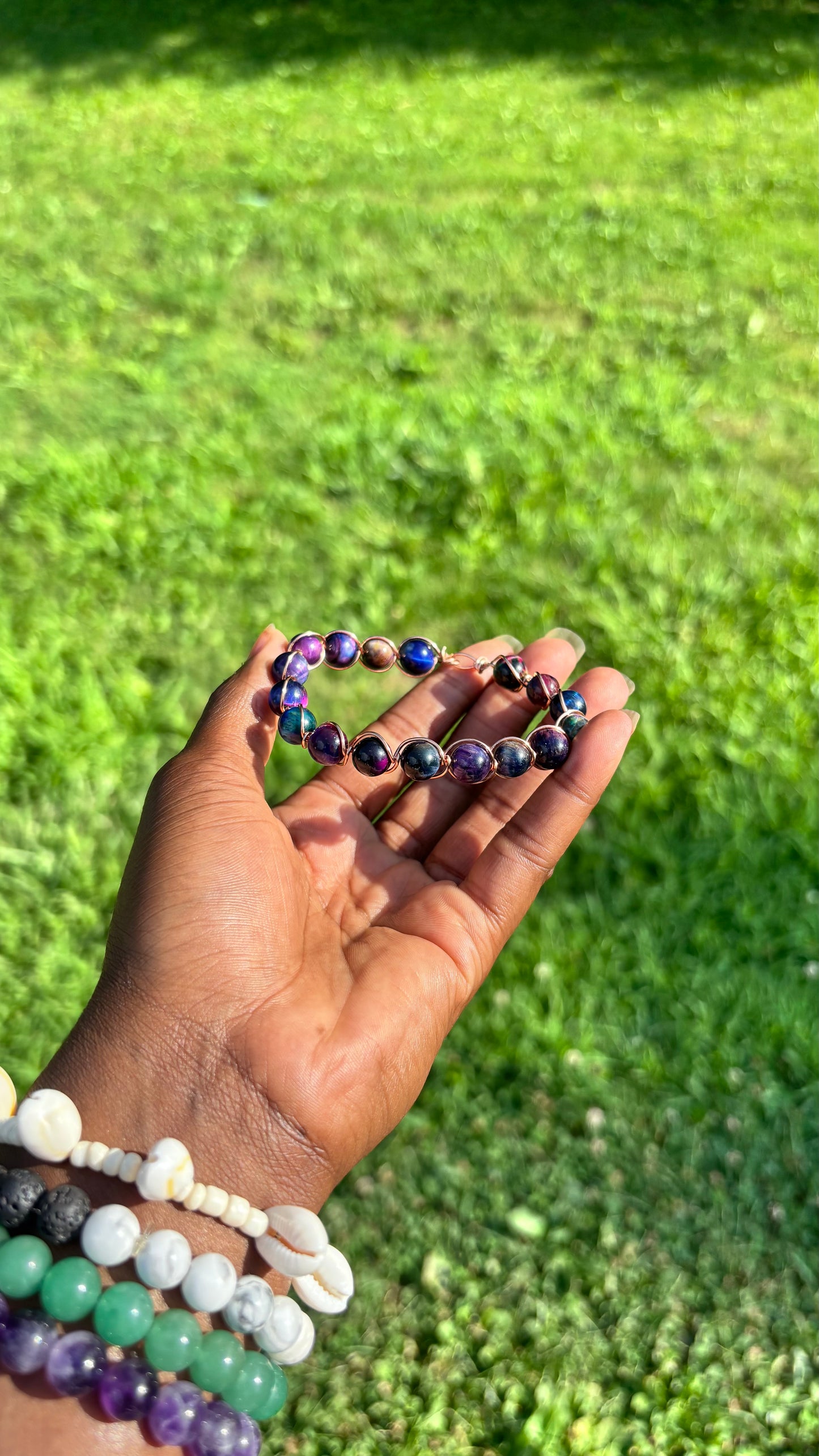 Aurora Wrapped Copper Bracelet